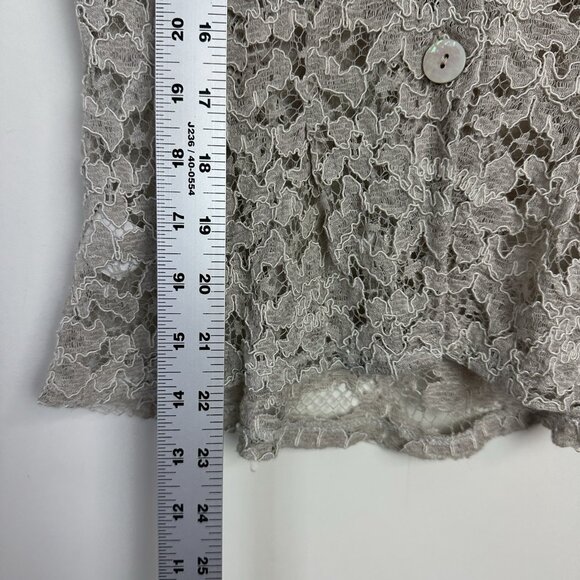 Y2K Lace Button Up Top Womens S Sheer Whimsigoth Fairy Cottage Western Country - Picture 5 of 10